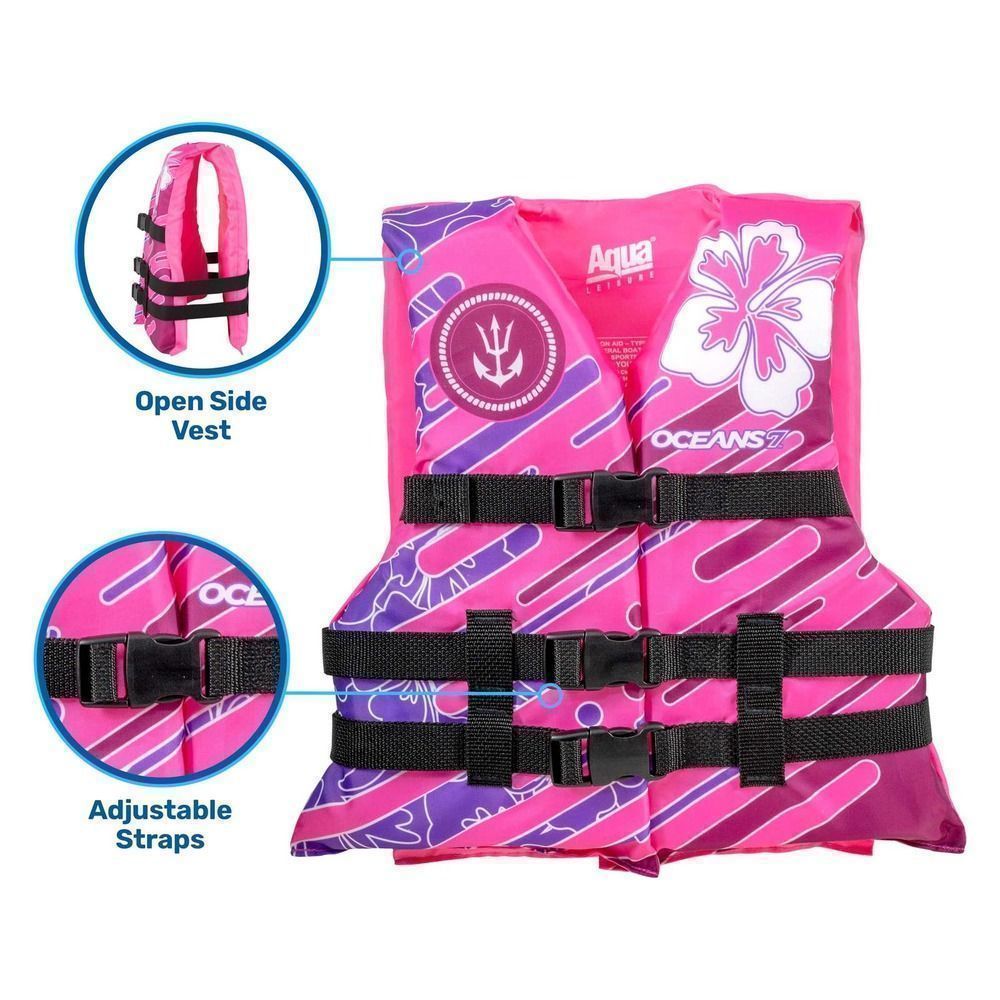 Aqua Leisure Ocean7 Type III personal flotation device Coast Guard approved